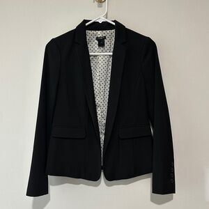 Ann Taylor Petite Classic Black Suit Set - Blazer & Trousers - 0P